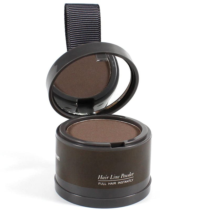gowwim Hairline Powder (Medium Brown) - Instantly Cover Gray Roots, Hair Touch-Up, Hair Color Shadow for Thin Hair - Image 1